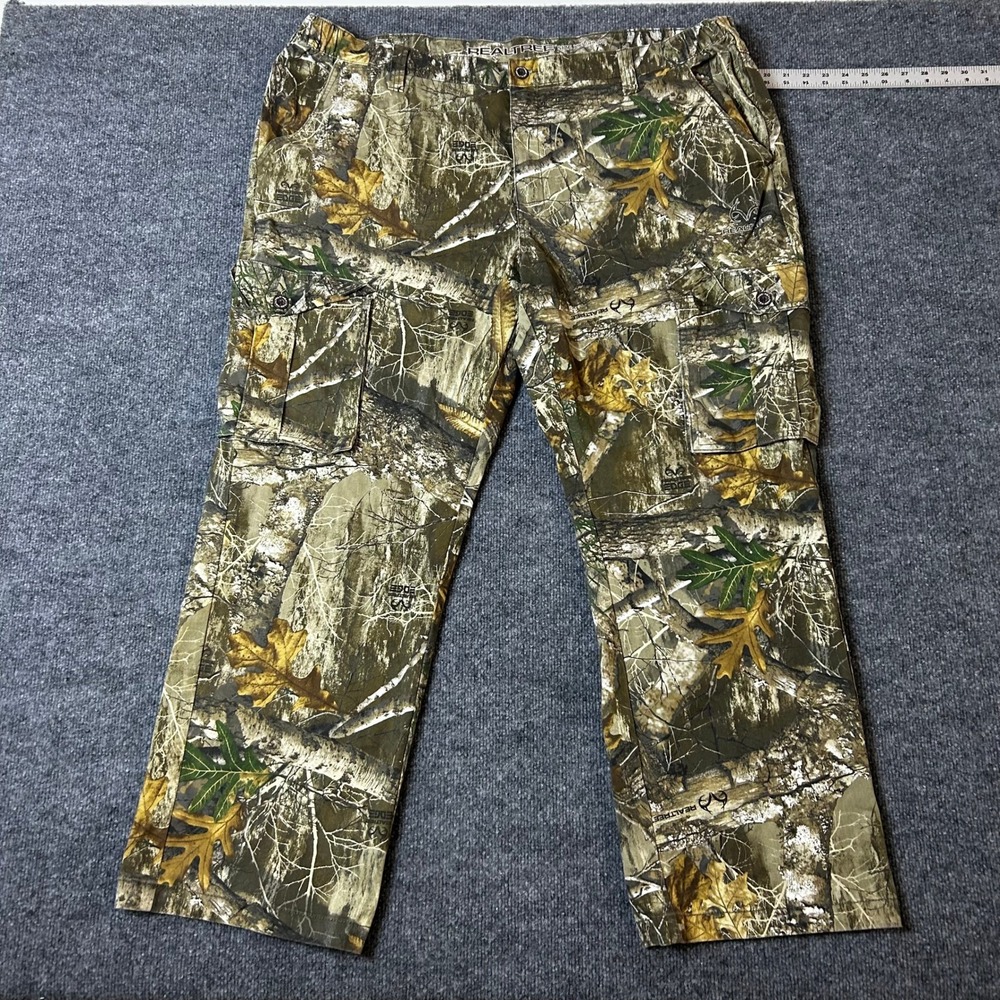 Realtree Cargo Pants Mens Size XXL Camo Edge Stretch Outdoor Multi Pocket